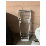 WHITE PAINTED METAL WIRE SHELVING UNIT OR RACK
