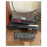 SONY DVD PLAYER, CLOCK RADIO