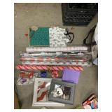 ASSORTED HOLIDAY WRAPPING MATERIALS INCLUDING
