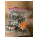 CLEAR PLASTIC RESEALABLE BAG CONTAINING ASSORTED