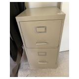 2 DRAWER METAL FILE CABINET