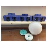 VOTIVES NEW OLD STOCK, GLASS GLOBE