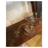 PUNCH BOWL SET WITH LARGE BOWL CUP SAUCERS AND