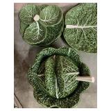 CERAMIC SERVING SET MOLDED IN FORM OF CABBAGE