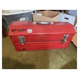 RED TOOL BOX W/ LIFT OUT SHELF