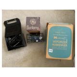 BLOOD PRESSURE CUFF, SUNLAMP, VAPORIZER