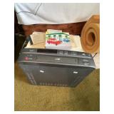 SONY RADIO IN BOX, VCR, BP BOOK ETC.