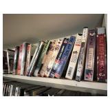 ASSORTED VHS TAPES WIDE VARIETY SEVERAL SHELVES