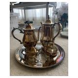 SILVER PLATE COFFEE/TEA SERVICE
