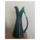 ROYAL HAEGER TEAL DRIP GLAZE V SHAPED LIP