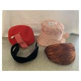 VINTAGE LADIES HEAD WARE INCLUDING CLAMOUR FELTS,