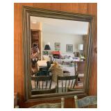 32X38 GREEN PAINTED WALL MIRROR