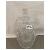 CUT GLASS DECANTER