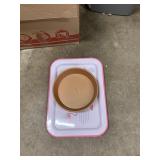 RECTANGULAR PLASTIC STORAGE CONTAINER WITH PINK