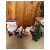 CHRISTMAS GROUPING COMPRISING STANDING SANTA