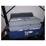 ORGANIZER BOX HAS SOME FIRST AID ITEMS IN IT