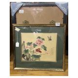 ORIENTAL PRINT AND FRAME