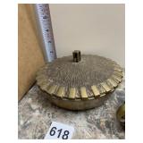 COVERED BRASS BOWL