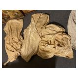 6 CHAIR COVERS 3 CREAM, 3 GOLD