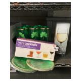 ST. PATRICK GLASSES, WINE GLASSES, COCKTAIL
