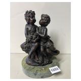 BRONZE CHILDREN AUGUST MOREAU SCULPTURE