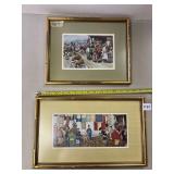 FRAMED CHINESE PRINTS UNDER NO GLARE GLASS