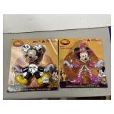 MICKEY AND MINNIE MOUSE PUMPKIN PUSH INS, NEW