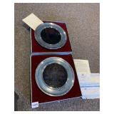 ST. JOHNï¿½S-STAINED GLASS PLATE NEW IN BOX