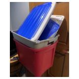 STORAGE TOTES, LIDS