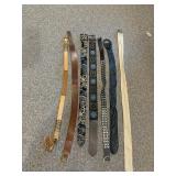 GROUP OF BELTS WITH BEADED