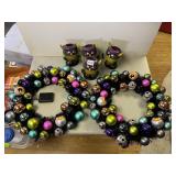 HALLOWEEN CANDLE HOLDERS AND LIGHT UP EYEBALL