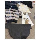 GRAY SWEATER, TOPS, ETC.