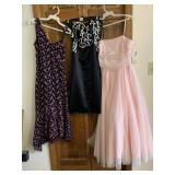 DE LARU BY SHEILA YEN STRAPLESS PINK GOWN SZ 7/8,