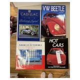 4 HARDBACK COOL CARS COFFEE TABLE BOOKS