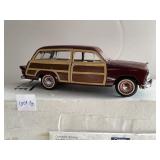 1949 FORD WOODY WAGON DIE-CAST MODEL - BURGUNDY,