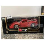 BURAGO - FERRARI F40 1987, 1:18 SCALE, RED,