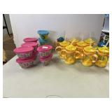 EASTER THEME HANDLED STRAW CUPS AND EGG-SHAPED