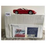 DIE-CAST MODEL - 1997 CORVETTE, RED, WITH BOX AND