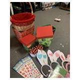 EASTER BUNNY EARS AND TATTOOS PLUS GIFT BASKETS