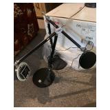 2 ADJUSTABLE NECK DESK LAMPS