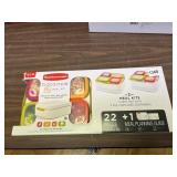 NEW RUBBERMAID SET OF 2 MEAL KITS WITH CARRY
