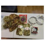 HOLIDAY GARLAND, HANDING BALL LIGHTS, CHRISTMAS