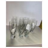 10 MATCHING PILSNER GLASSES