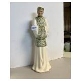 PORCELAIN CHINESE MAN IN TRADITIONAL DRESS,