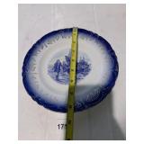 BLUE/WHITE PORCELAIN 8.5' PLATE