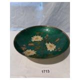 ENAMELED 9' METAL FOOTED BOWL
