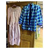 EXPRESS PLAID JACKET, PINK LACE TOP DRESS CHACET