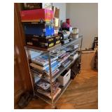 (1) 3 TIER METAL SHELF CONTENTS NOT INCLUDED MUST