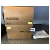 NIKON 70-300 NIKKOR LENS IN BOX