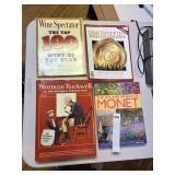 NORMAN ROCKWELL ART BOOK WITH SPINE DAMAGE, MONET